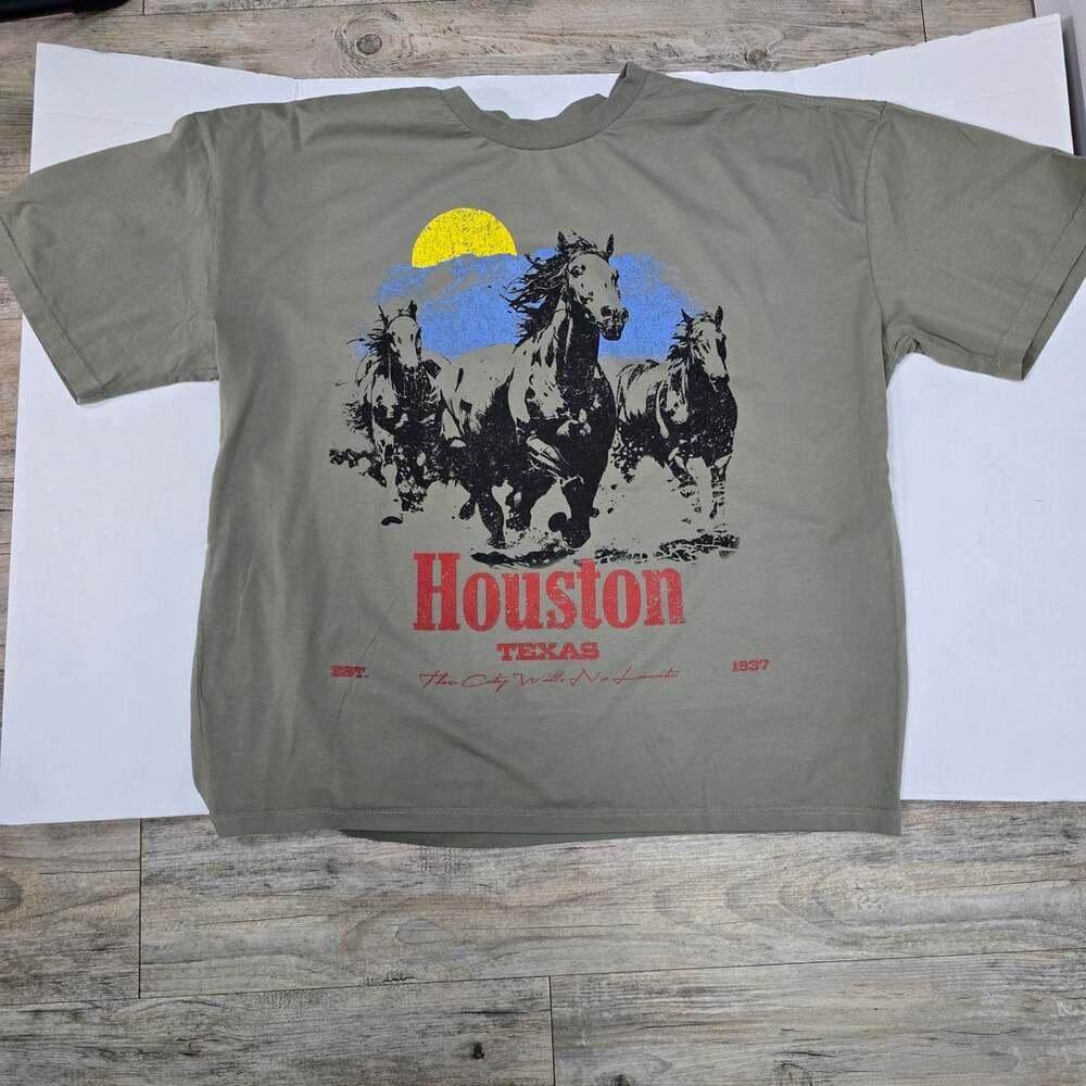 Houston Texas Horse Graphic T-Shirt